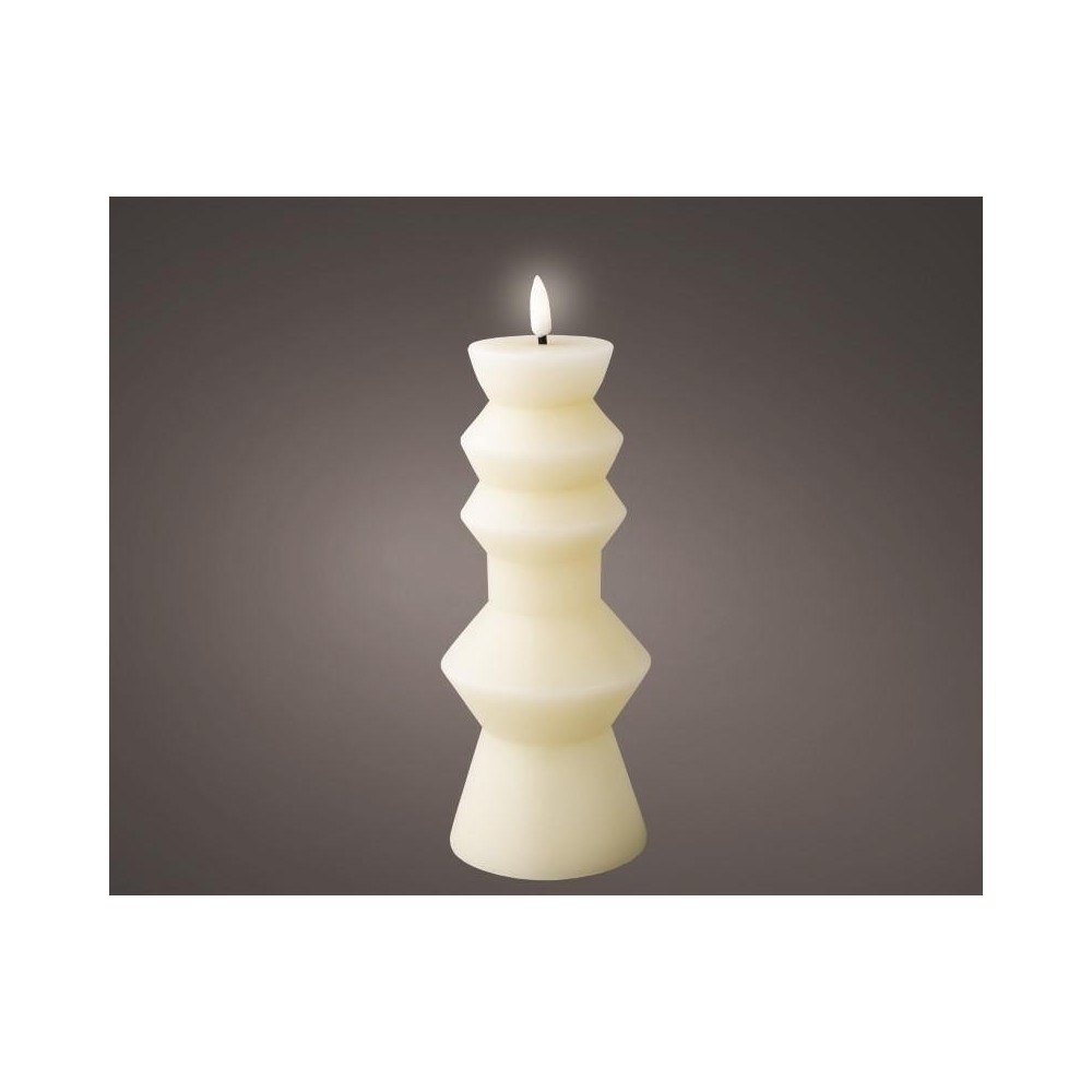 CANDELA CON LED IVORY H23 D8.4
